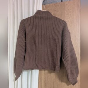 PRIMA Brown Ribbed Sweater